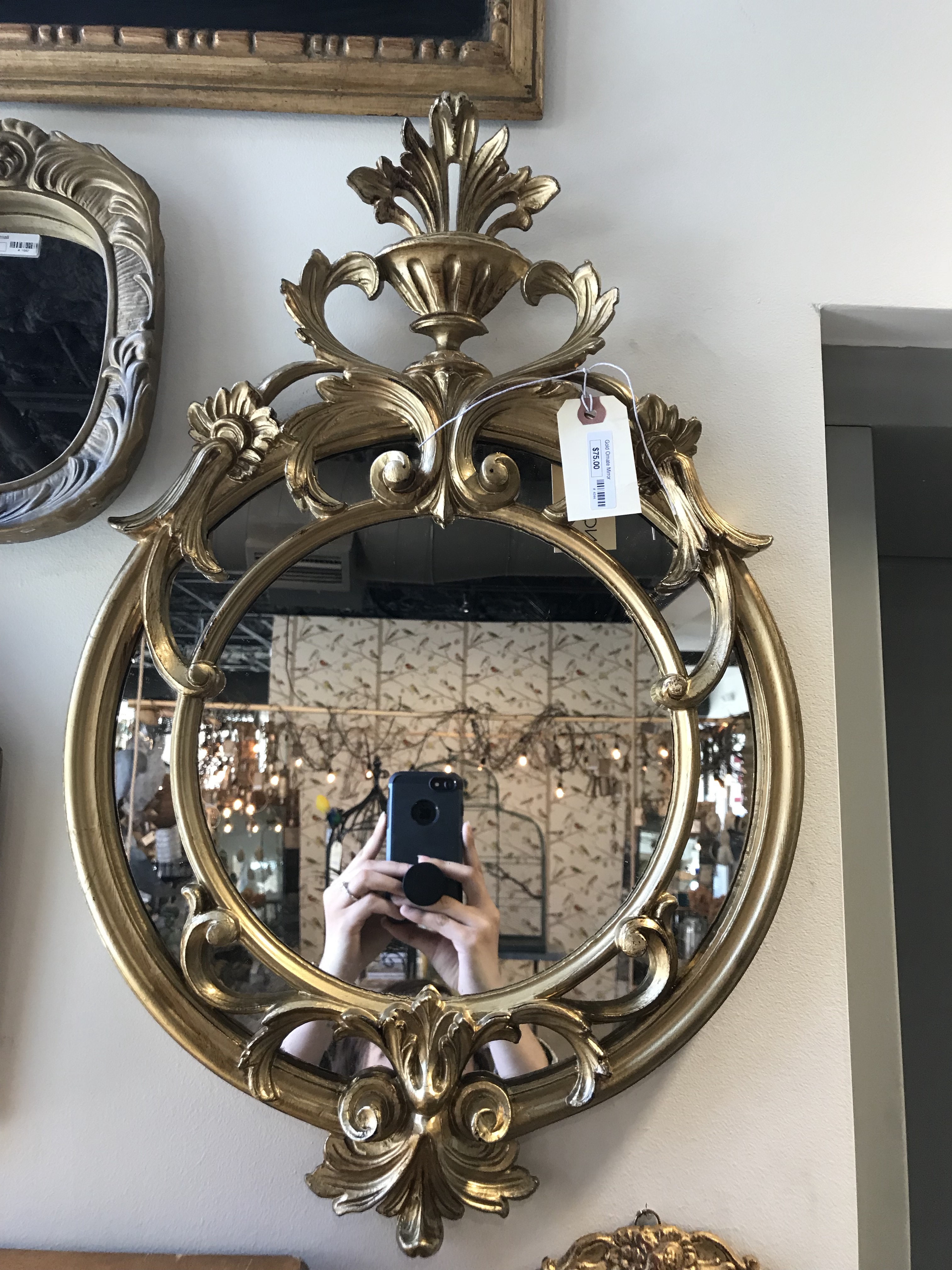 Gold Ornate Mirror Form & Function