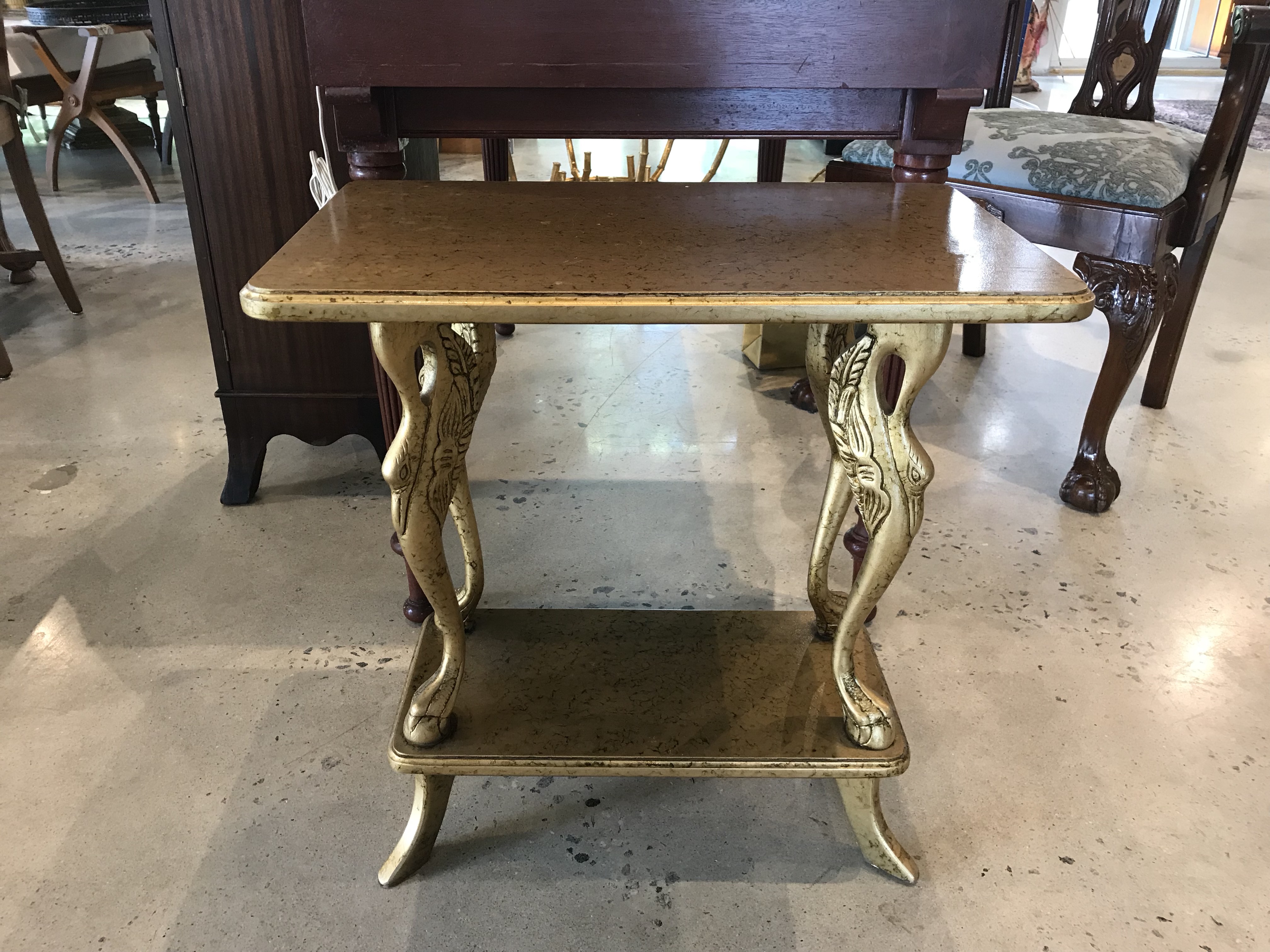 Gold Swan Leg Table Form & Function
