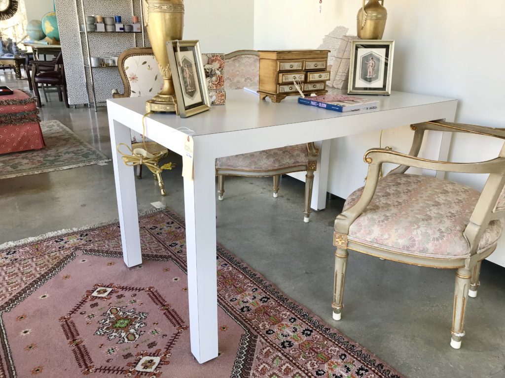 Parsons White Kitchen Table Form & Function