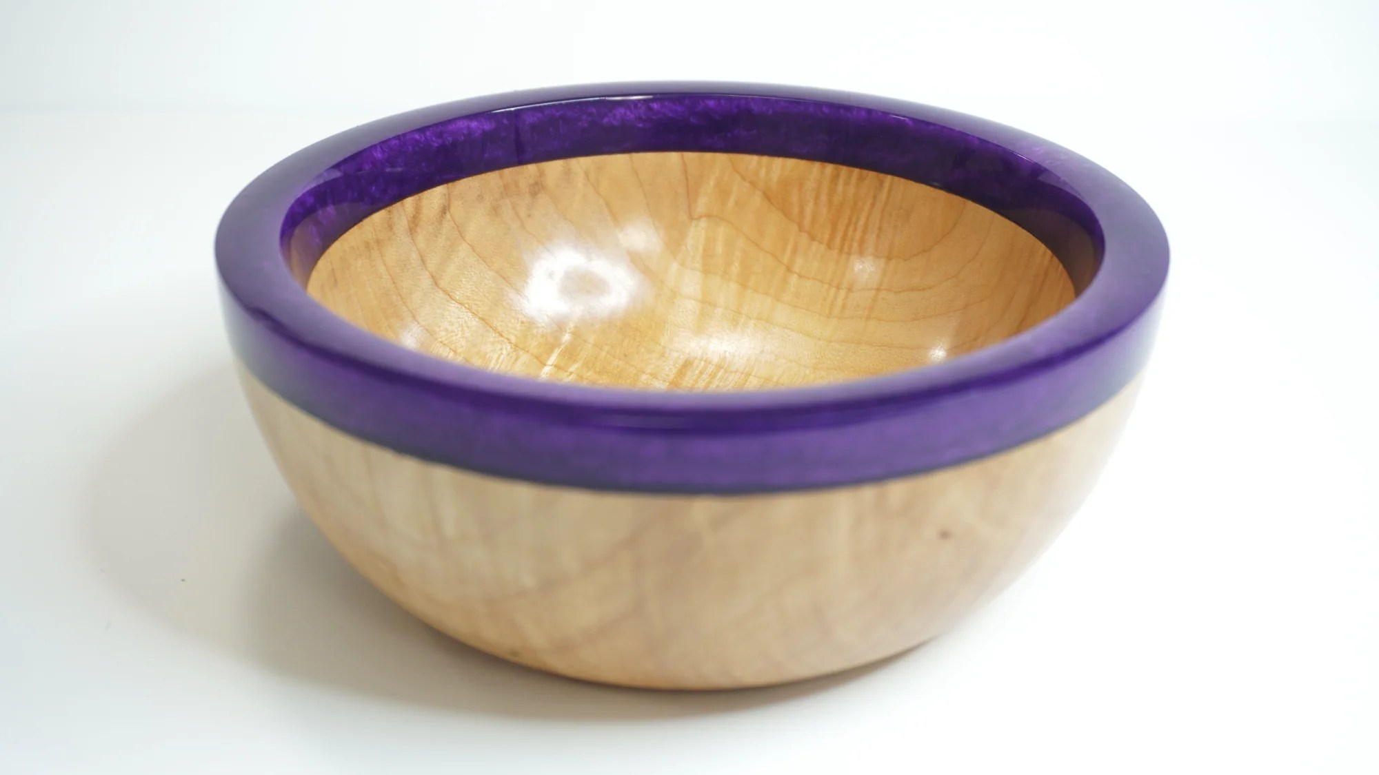 Amethyst Maple Bowl Forman Woodworking
