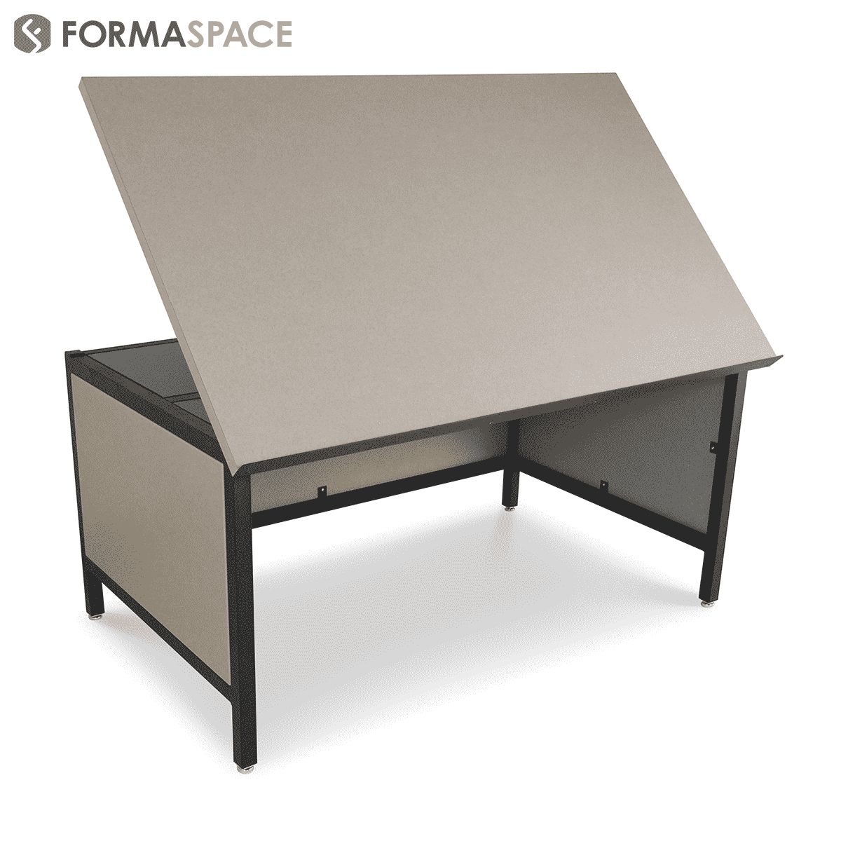 Drafting table with Modesty Panels Formaspace