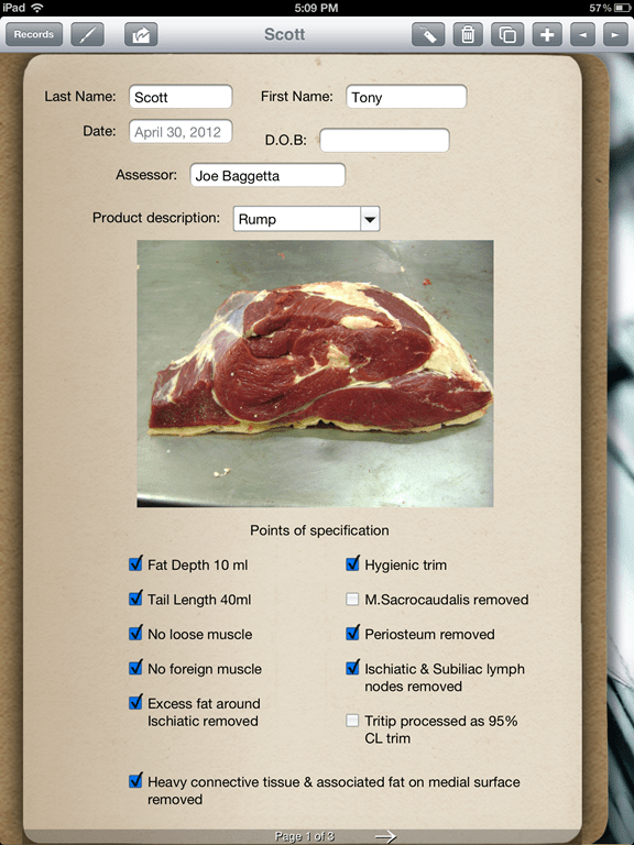 Meat Inspector uses FormConnect for Inspections Form Connections