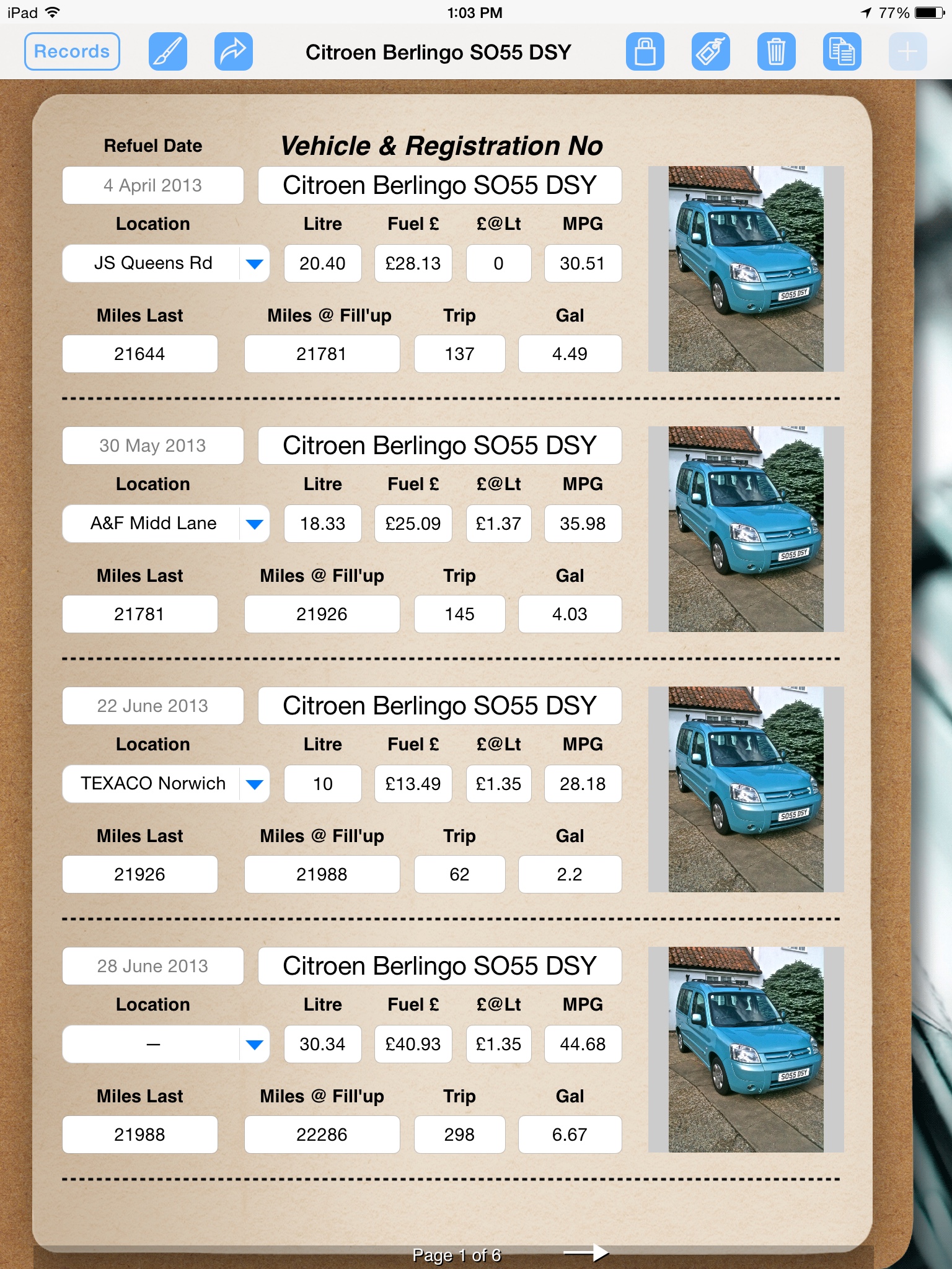 Rental Car Agency Uses iPad to Track Mileage