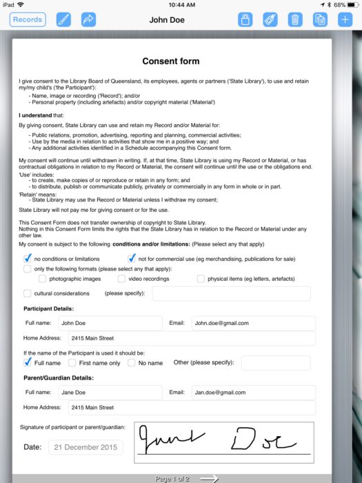 Creating Consent Forms Form Connections