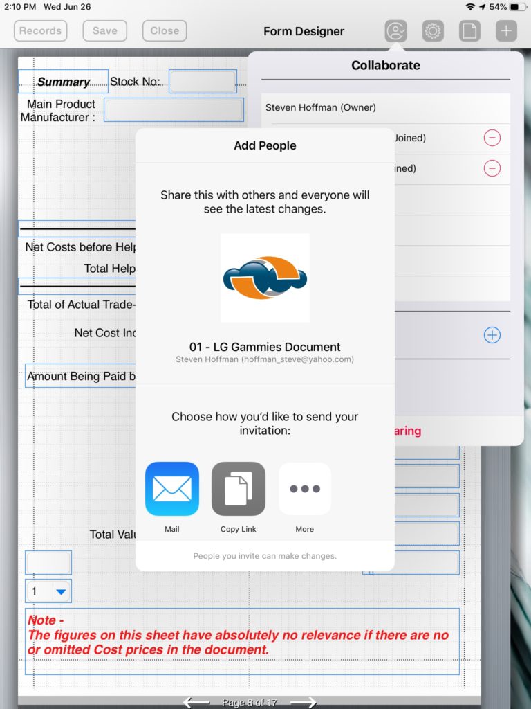 Working Together on the Same Form Form Connections