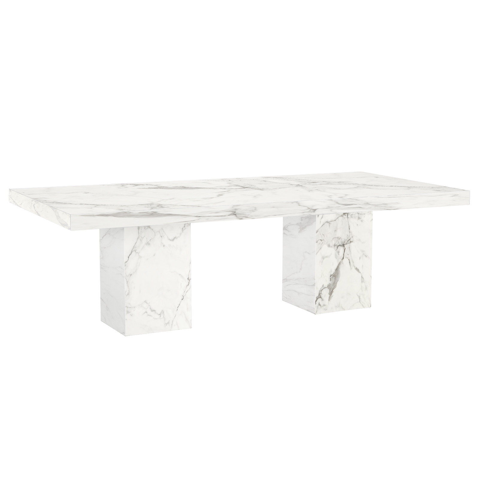 Reflexion Dining Table (White Marble) Event Trade Show Furniture Rental