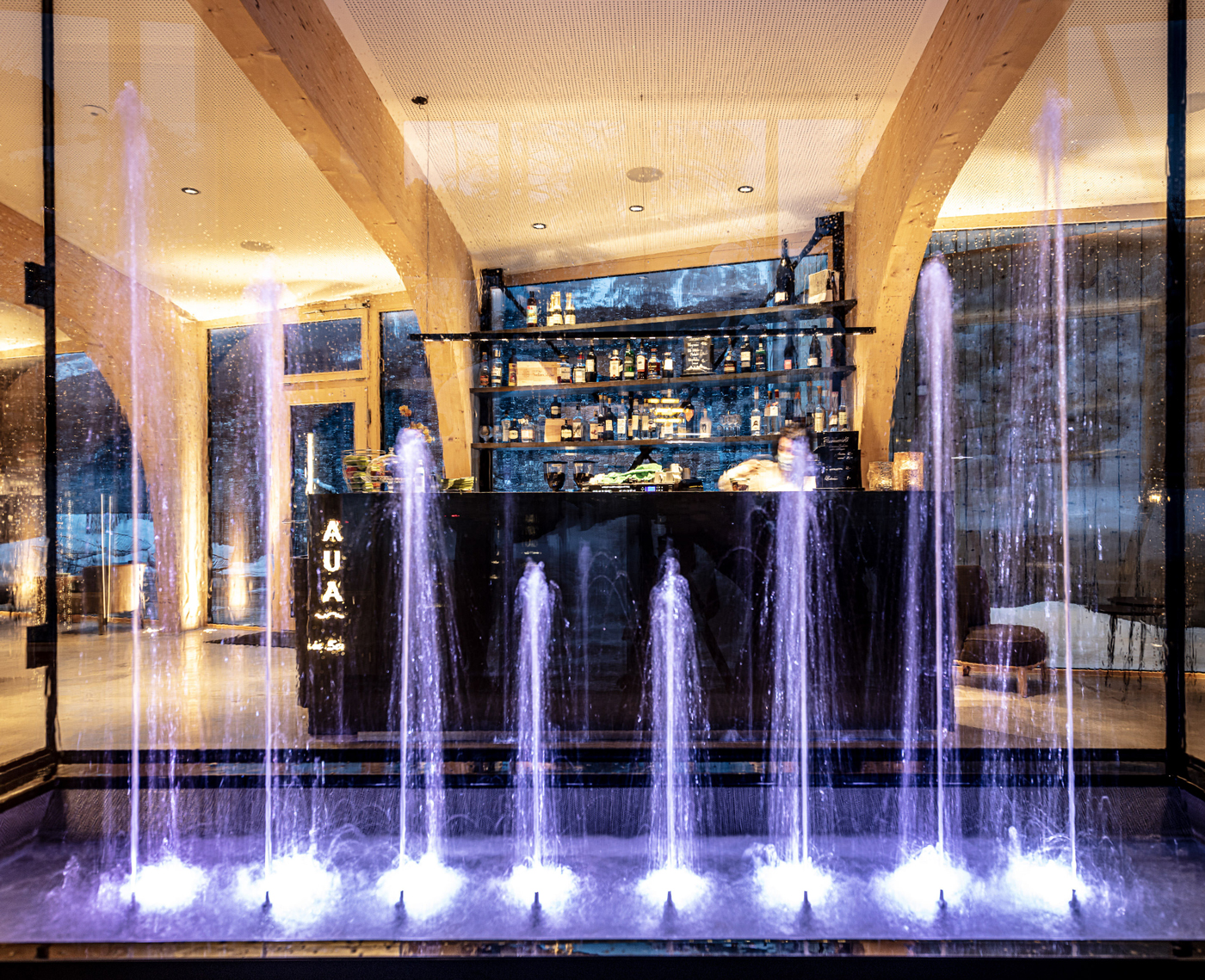 Dynamic fountain Hotel Arnica, Scuol, Switzerland Forme D'Acqua