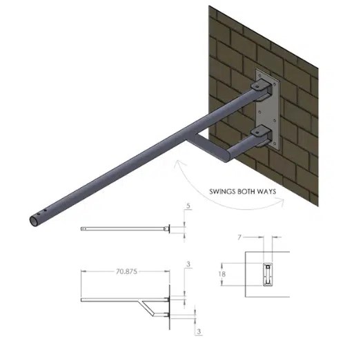 Conduit Light Arms and Support Brackets Formetco Hardware