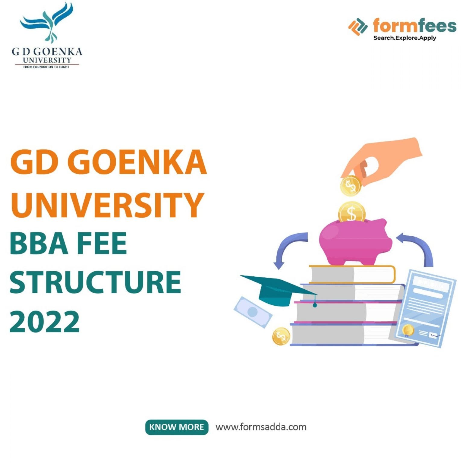 GD Goenka University BBA Fee Structure 2022 Formfees