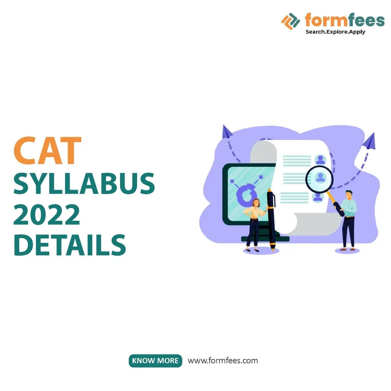 CAT Syllabus 2022 Details Formfees