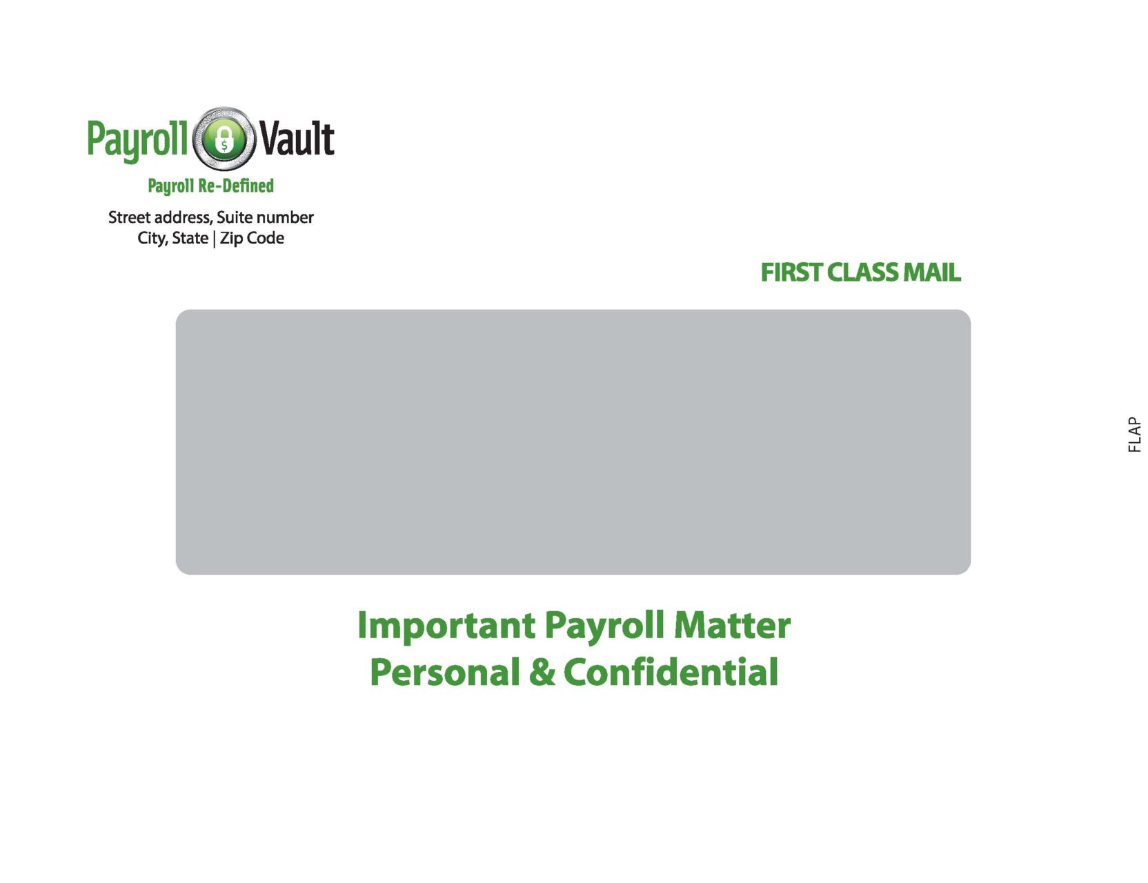 Payroll Vault Delivery Envelope (10" X 13") Forms & Fulfillment