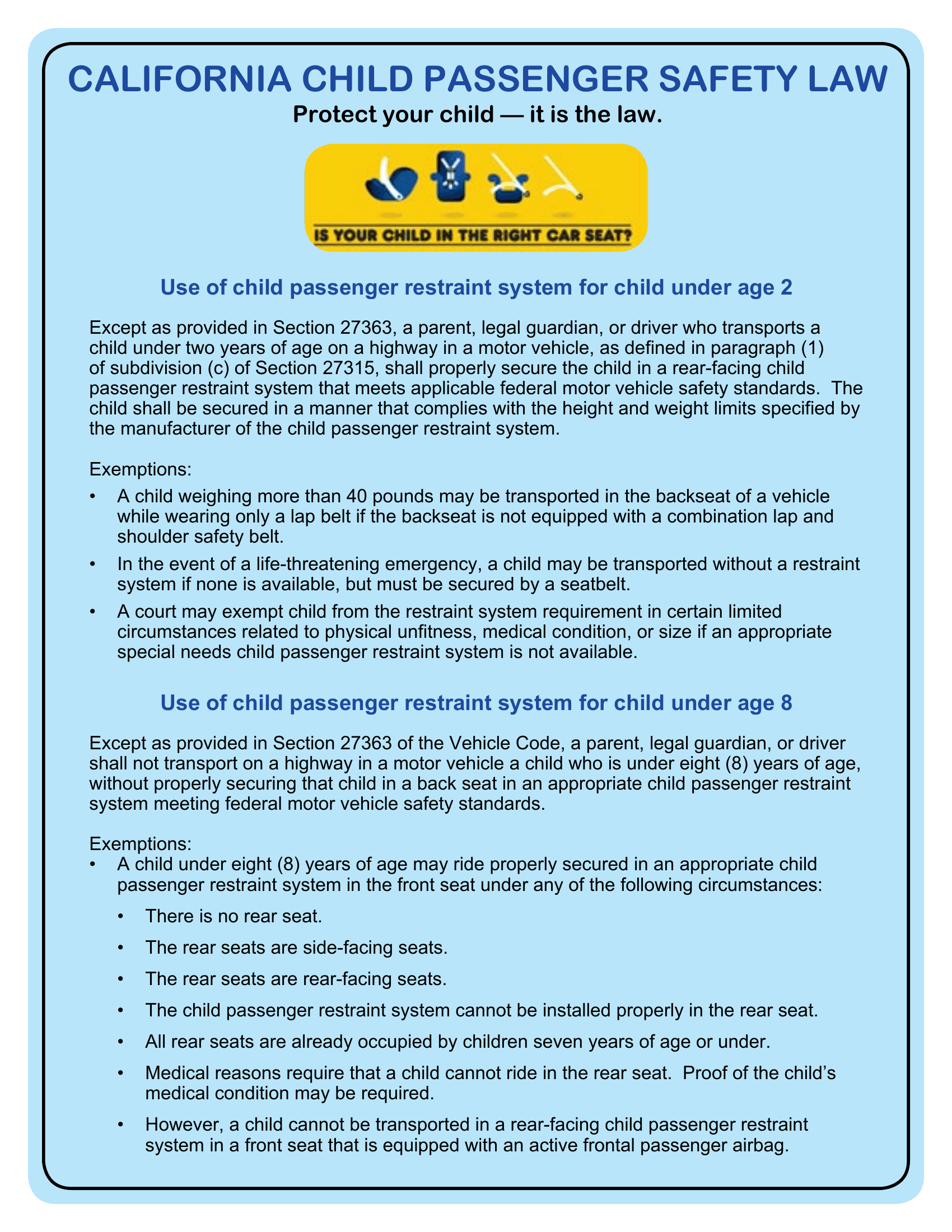 PUB 269 California Child Passenger Safety Law (8.5" x 11