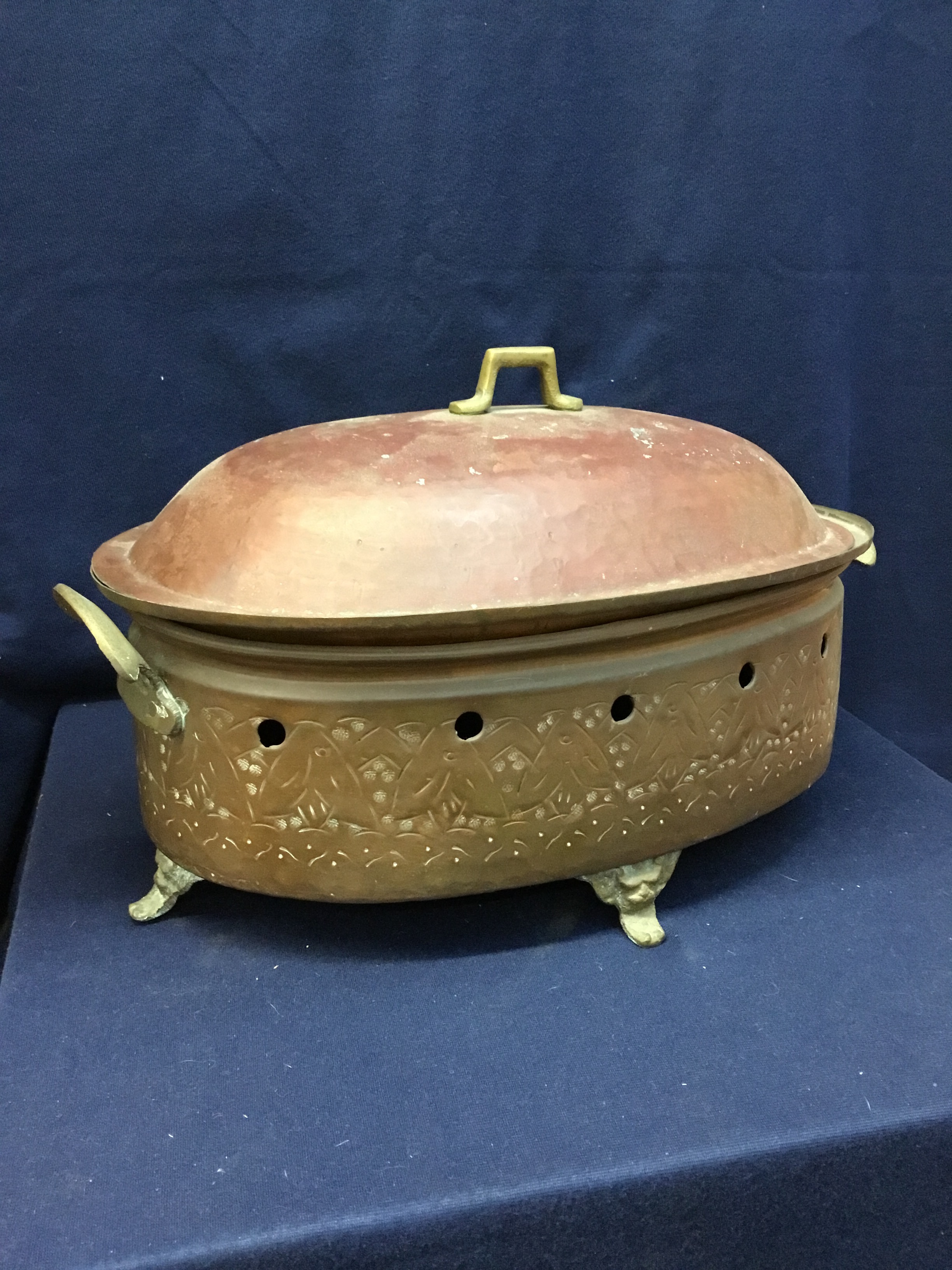 Copper Dish Before Forms In Sculpture