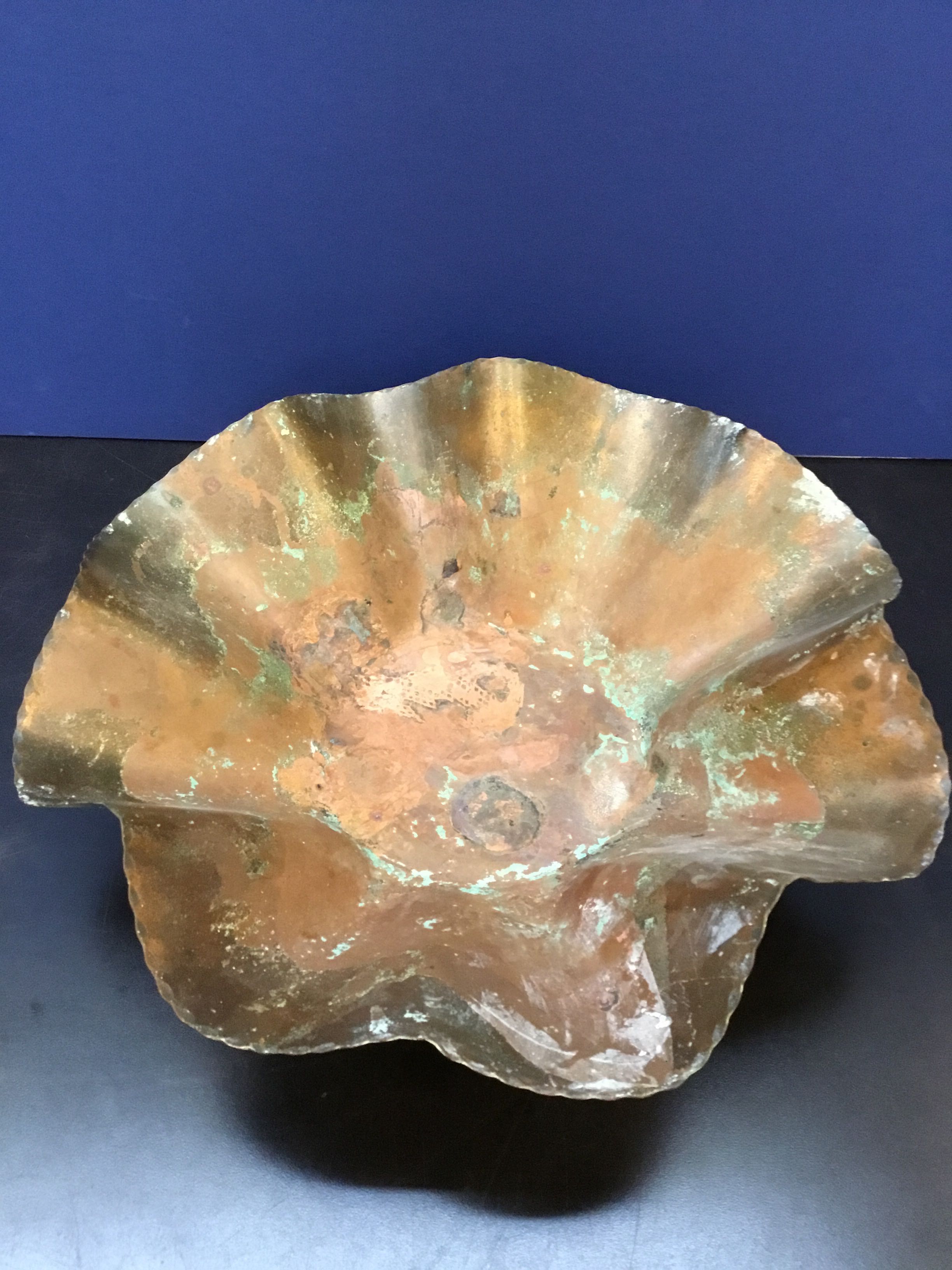 Copper Dish Before Forms In Sculpture