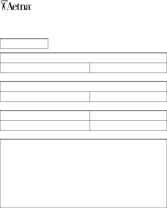 Aetna Cover Sheet Form ≡ Fill Out Printable PDF Forms Online