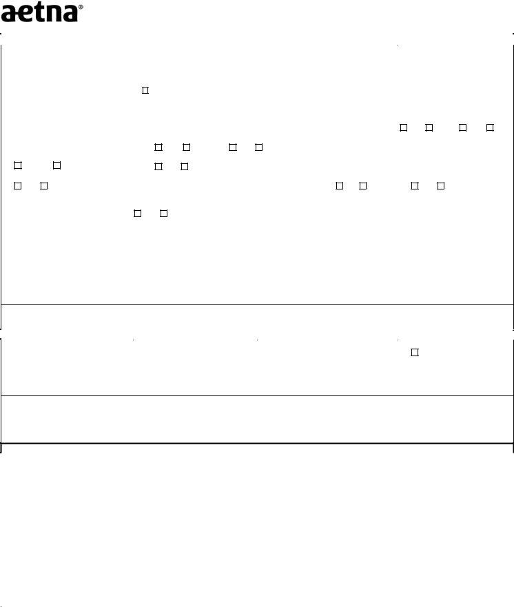 Aetna Medical Benefits Request PDF Form FormsPal