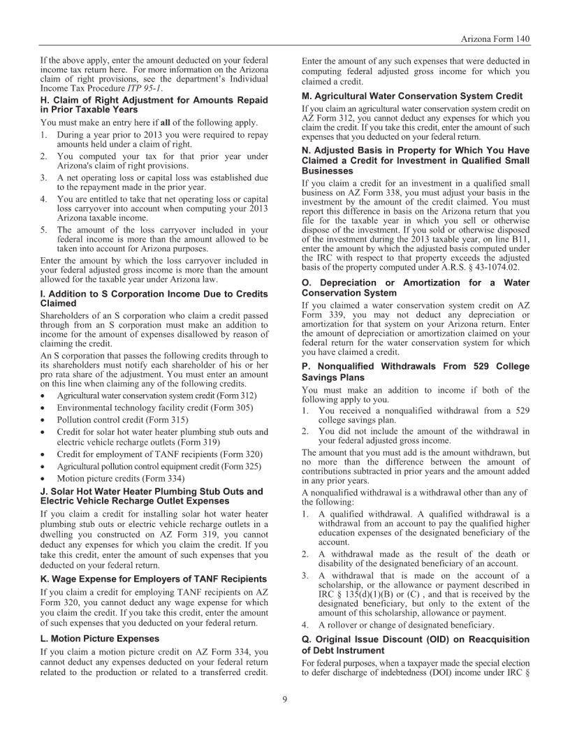 Az Form 140 ≡ Fill Out Printable PDF Forms Online
