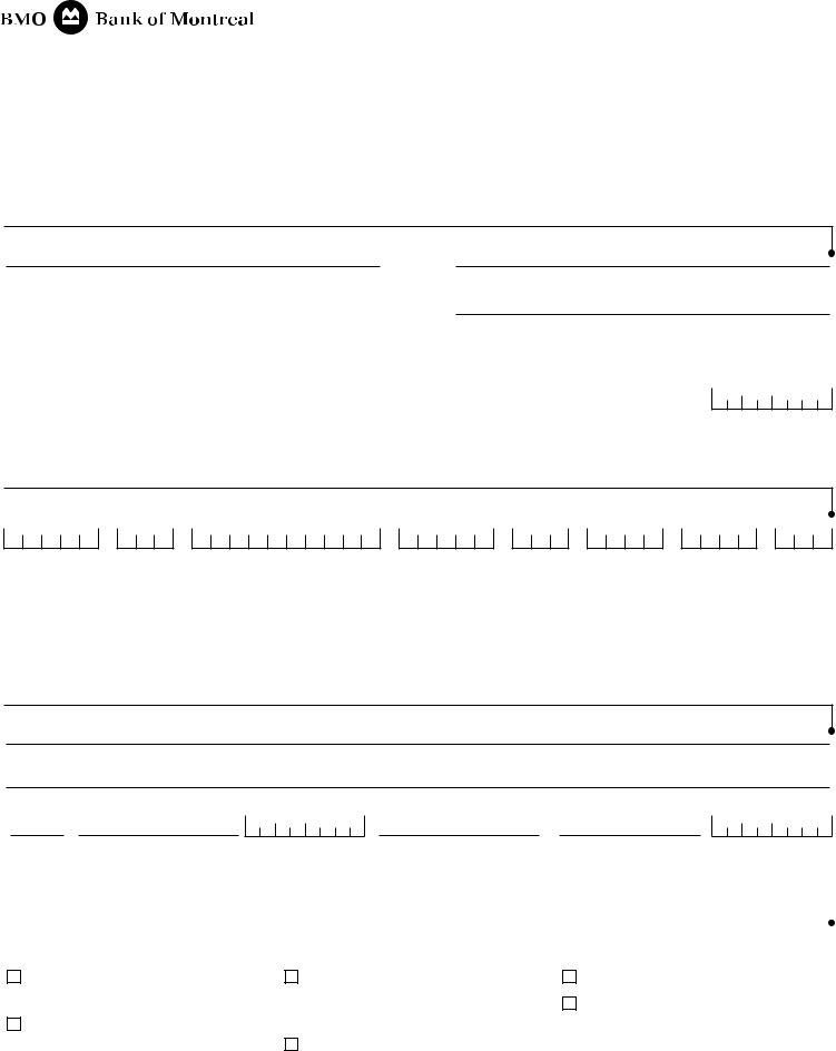 Bmo Form ≡ Fill Out Printable PDF Forms Online