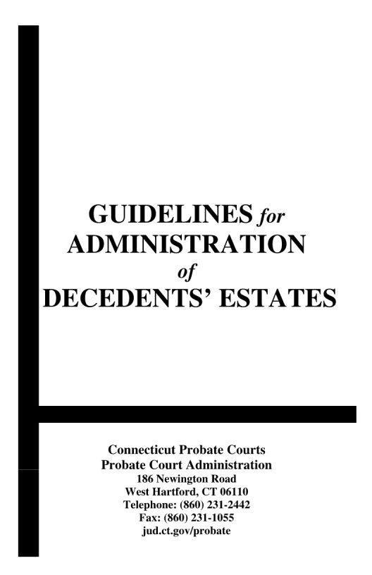 Connecticut Probate Form ≡ Fill Out Printable PDF Forms Online