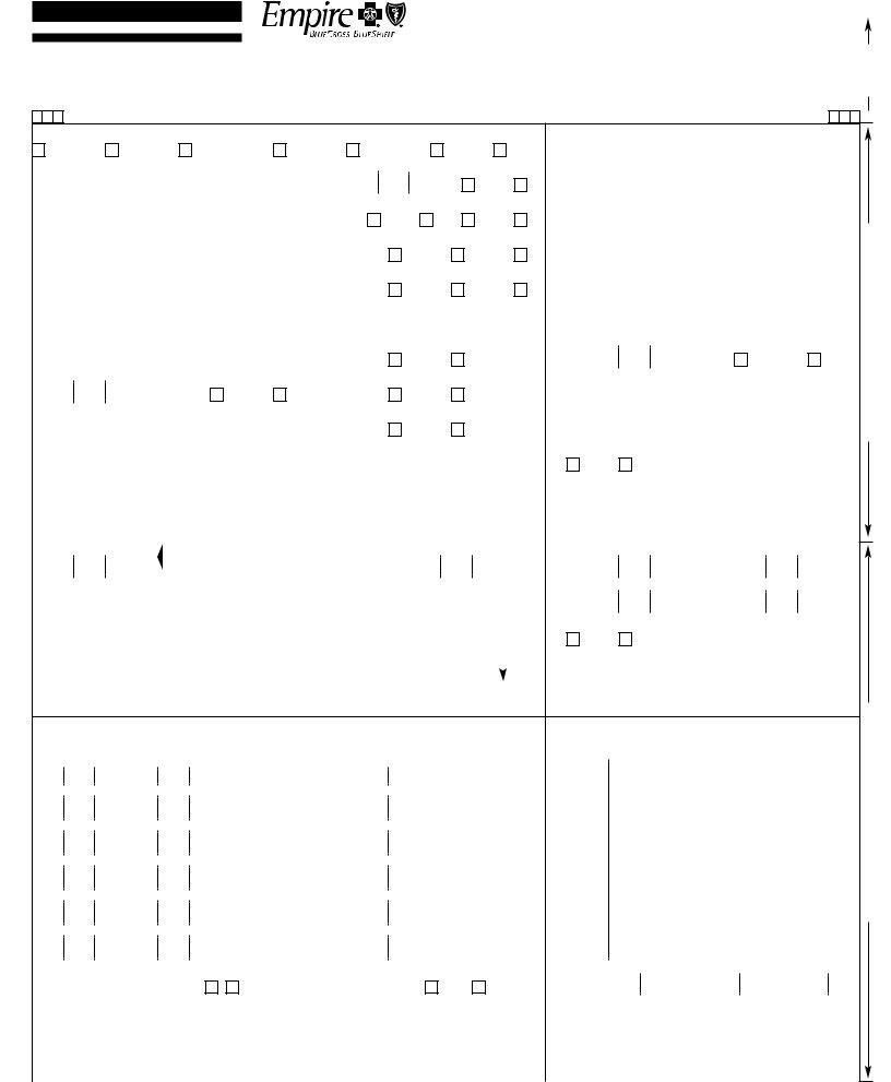 Empire Blue Cross Claim Form ≡ Fill Out Printable PDF Forms Online