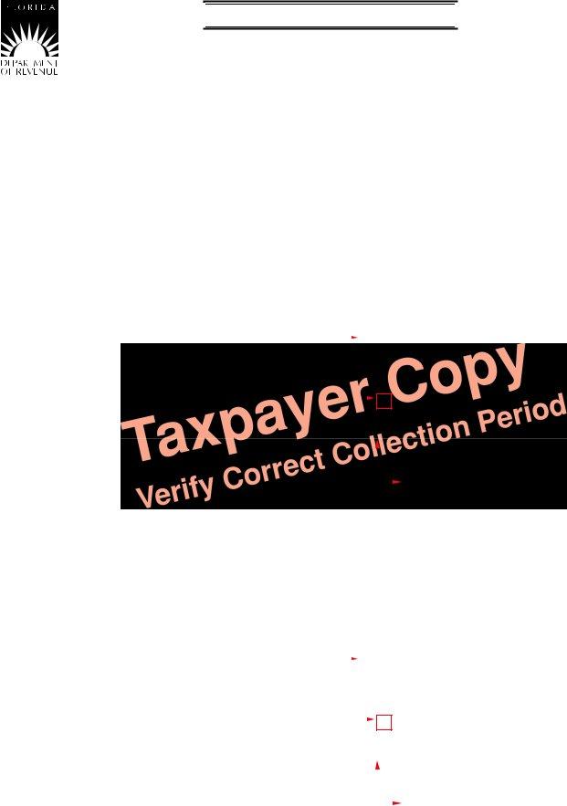 Florida Form Sales Tax ≡ Fill Out Printable PDF Forms Online