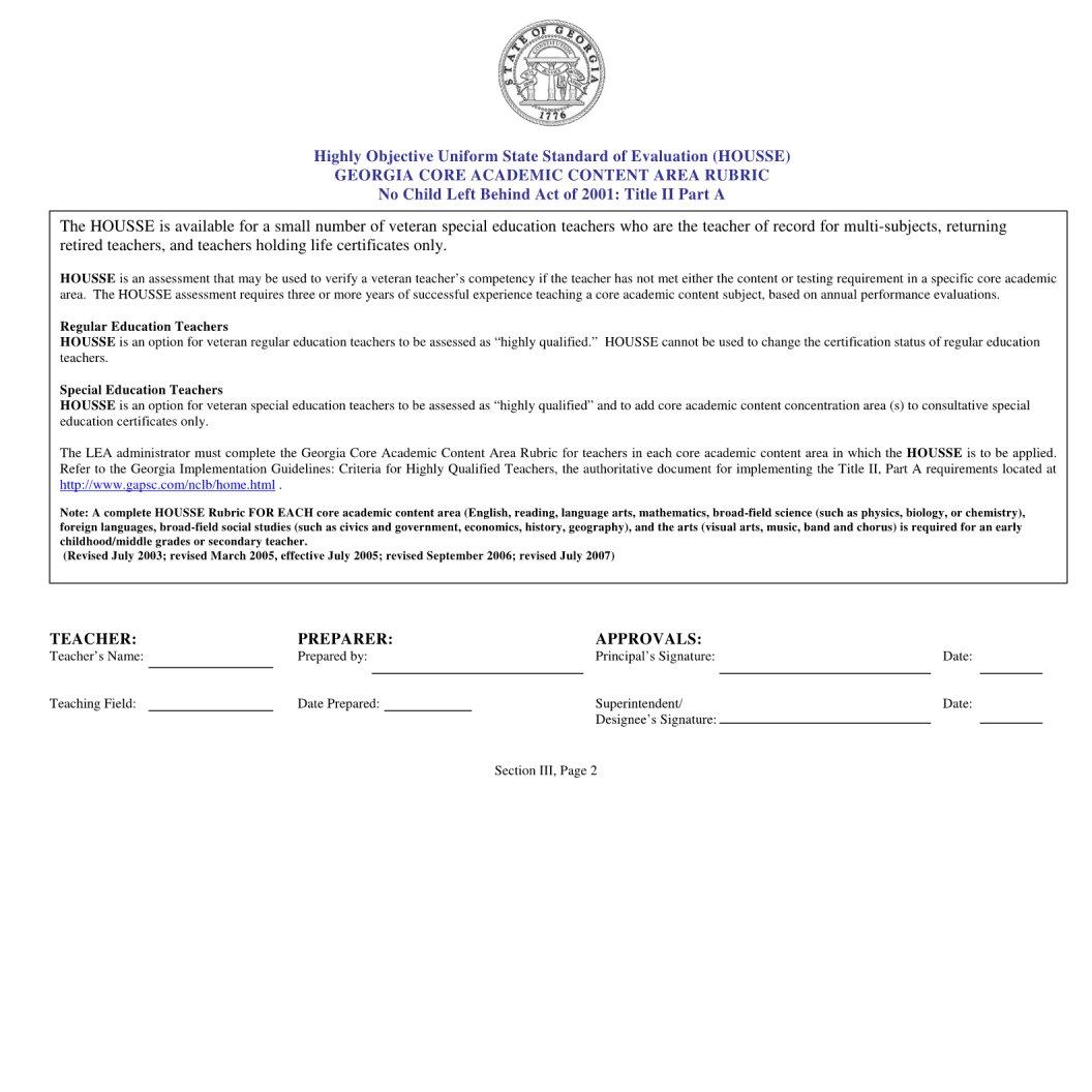 Housse Rubric Form ≡ Fill Out Printable PDF Forms Online
