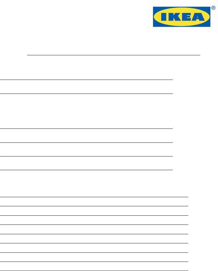 Ikea Application Pdf Form ≡ Fill Out Printable PDF Forms Online