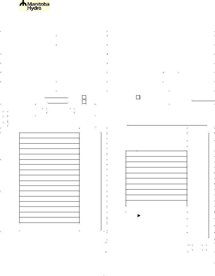 Manitoba Hydro Permit Application PDF Form FormsPal