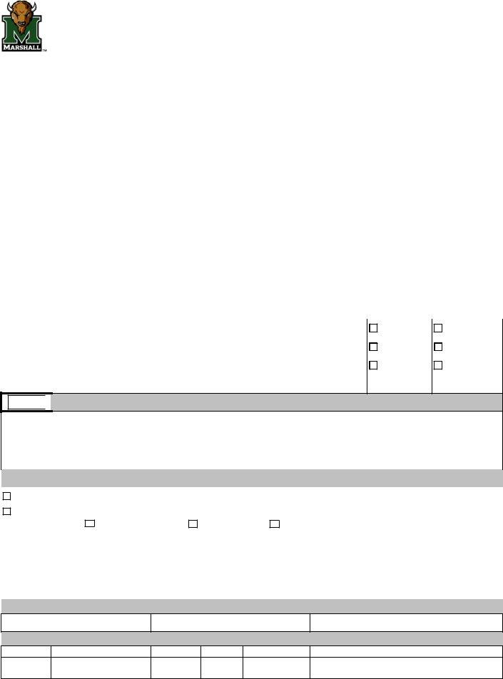 Marshall University Parking Permit PDF Form FormsPal