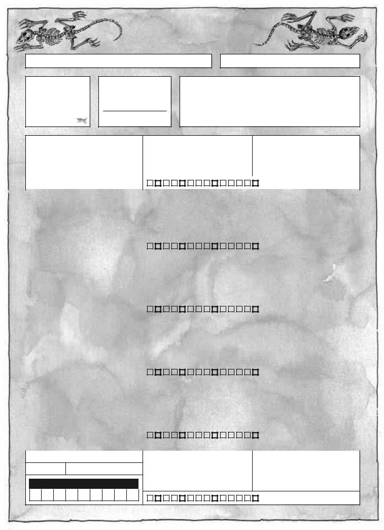 Mordheim Warband Sheet Form ≡ Fill Out Printable PDF Forms Online