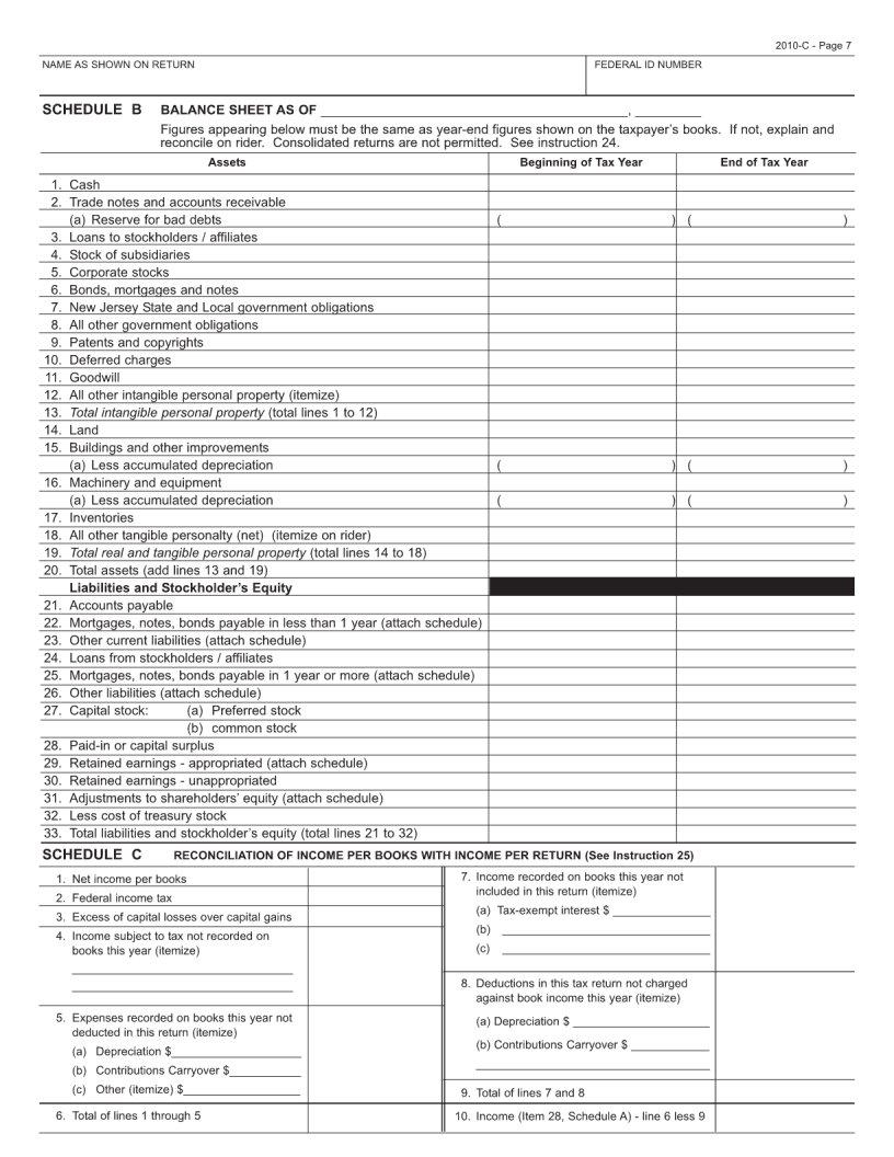 New Jersey Form Cbt 100 ≡ Fill Out Printable PDF Forms Online