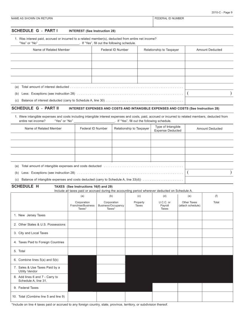 New Jersey Form Cbt 100 ≡ Fill Out Printable PDF Forms Online