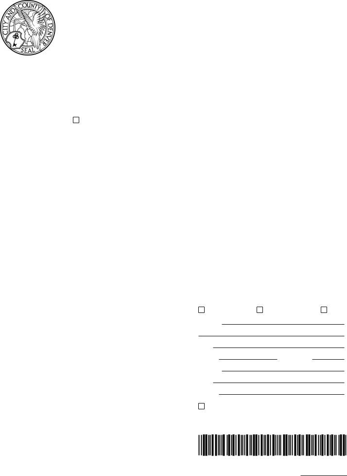 Sales Tax Form Denver ≡ Fill Out Printable PDF Forms Online