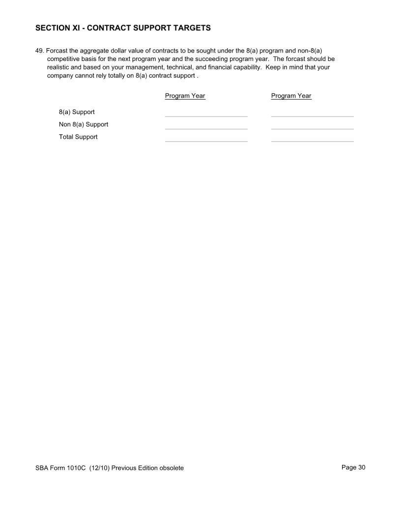 Sba Form 1010C ≡ Fill Out Printable PDF Forms Online
