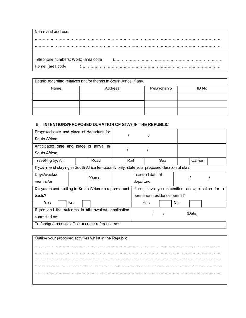 South Africa Form Permit 8 ≡ Fill Out Printable PDF Forms Online