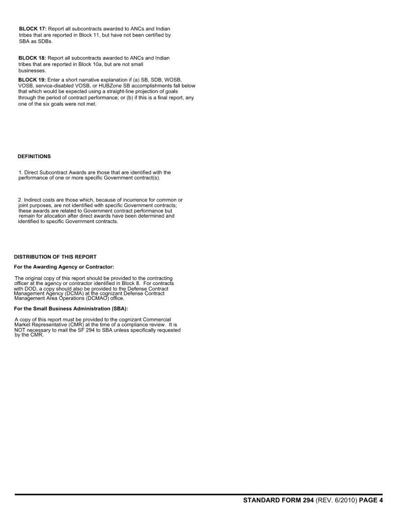 Standard Form 294 ≡ Fill Out Printable PDF Forms Online