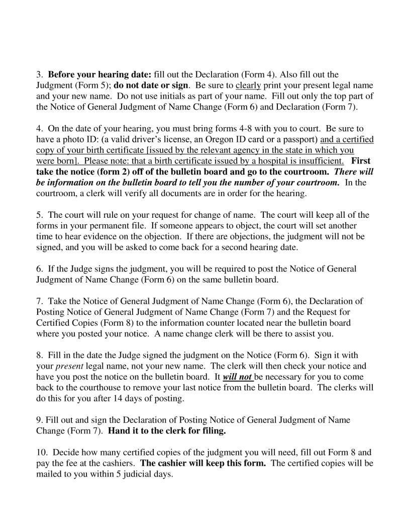 Washington County Name Change PDF Form FormsPal