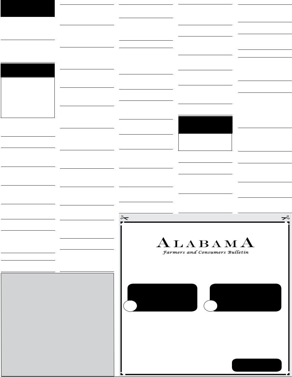 Alabama Farmers Bulletin ≡ Fill Out Printable PDF Forms Online
