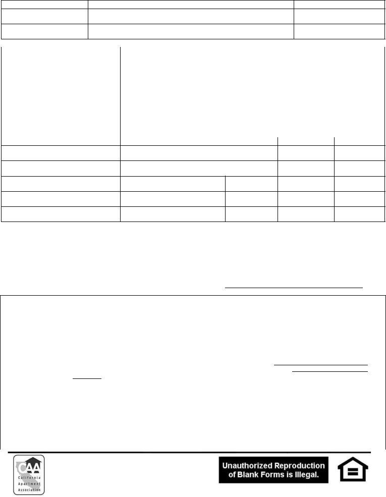 Caa Application Rent ≡ Fill Out Printable PDF Forms Online