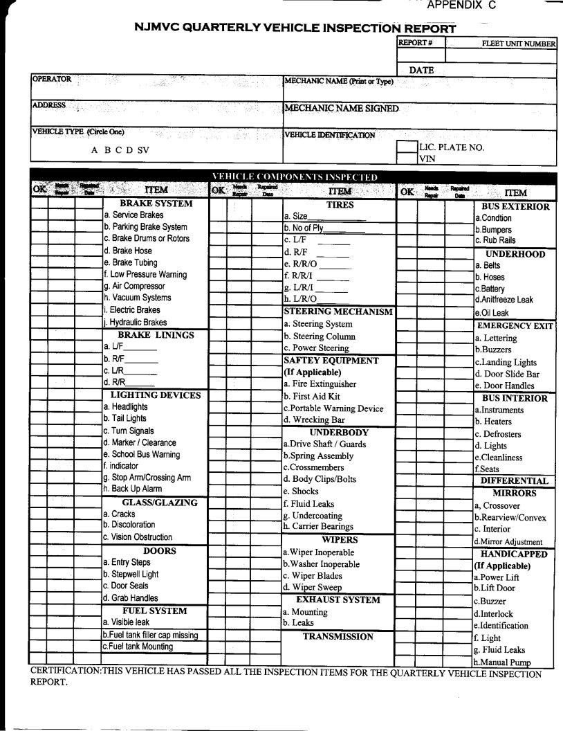 Quarterly Inspection Report ≡ Fill Out Printable PDF Forms Online