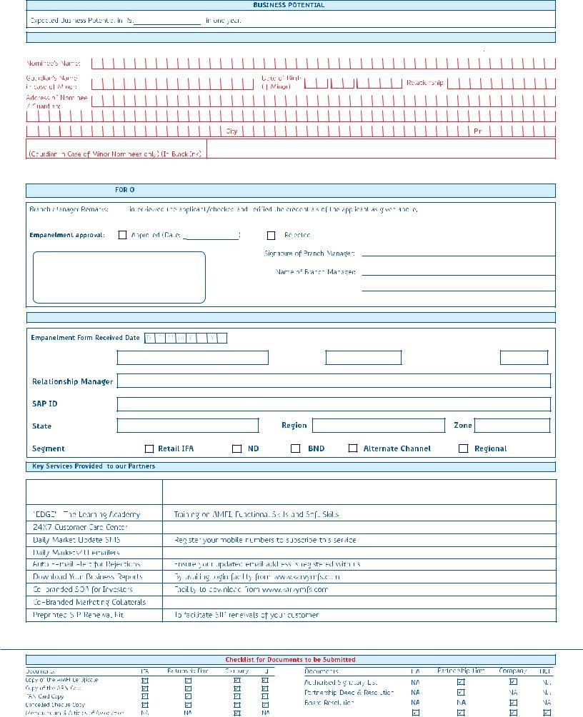 Reliance Empanelment Form ≡ Fill Out Printable PDF Forms Online
