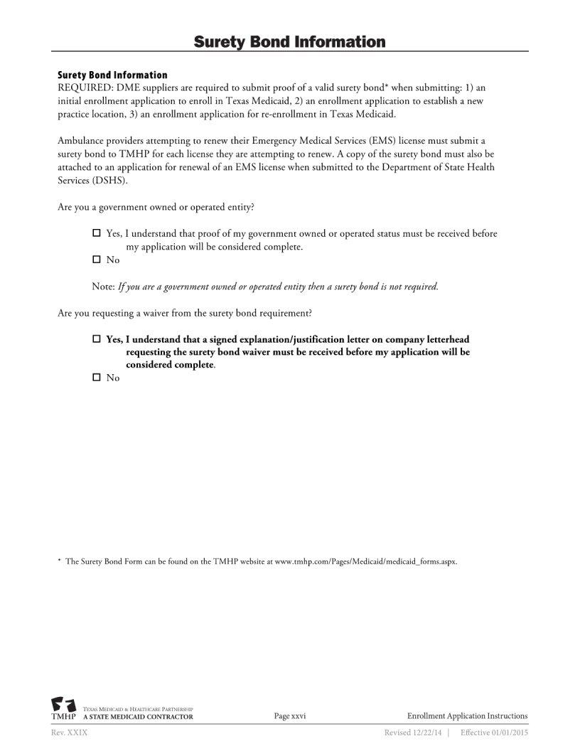 Texas Medicaid Provider Application PDF Form FormsPal