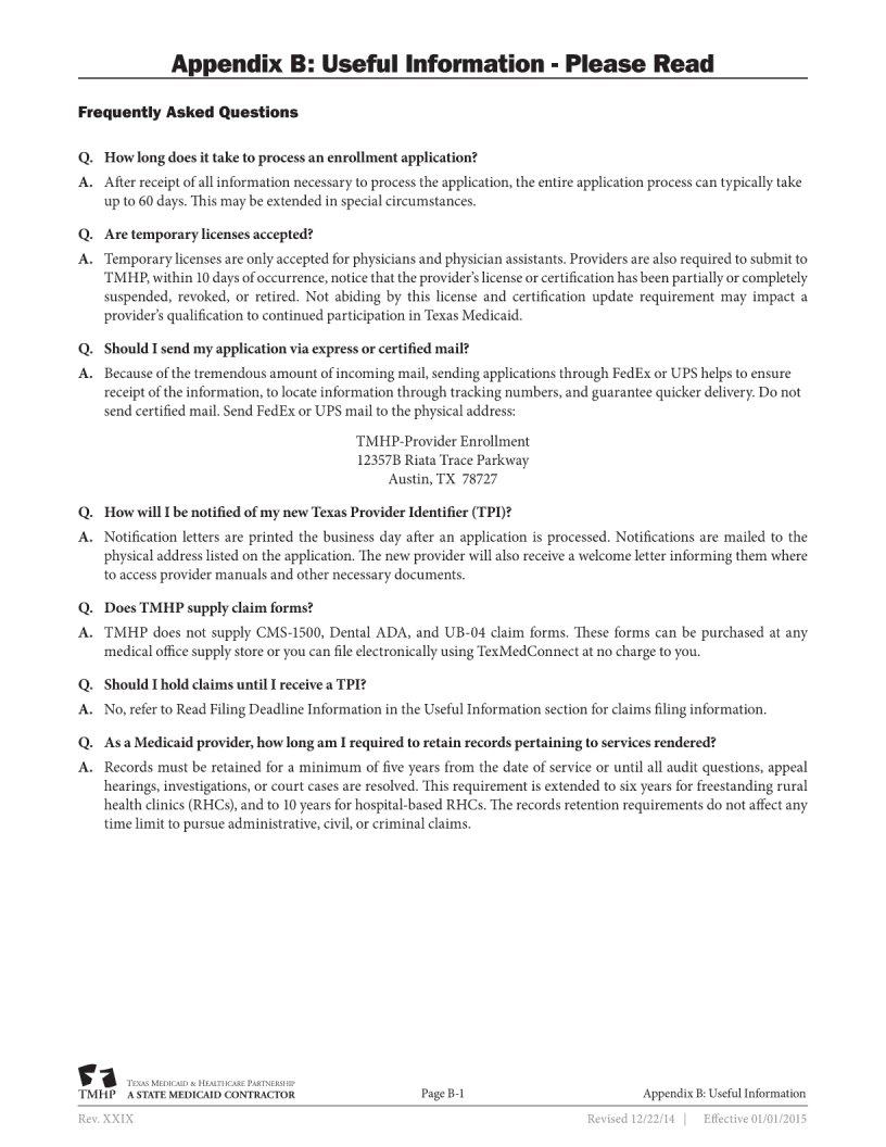Texas Medicaid Provider Application PDF Form FormsPal
