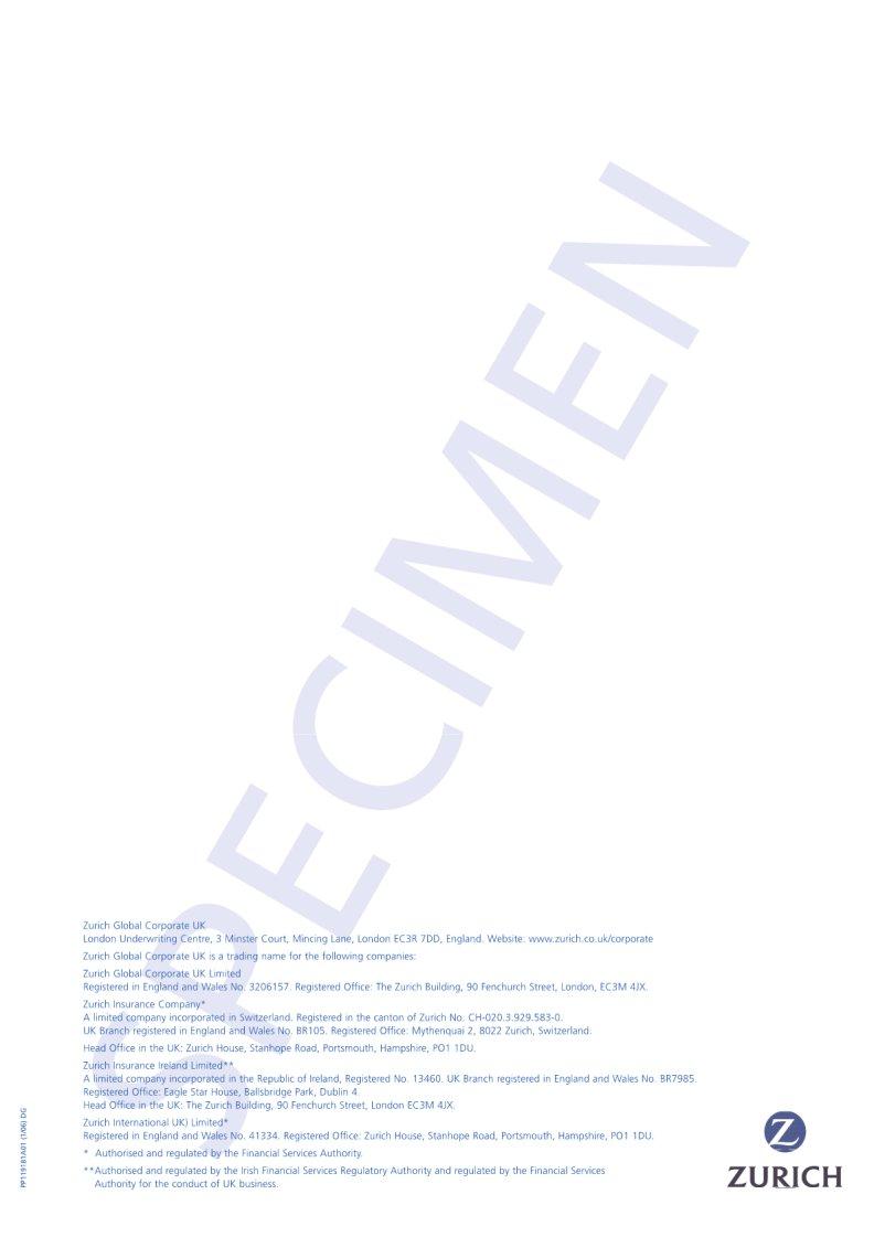 Zurich Insurance ≡ Fill Out Printable PDF Forms Online