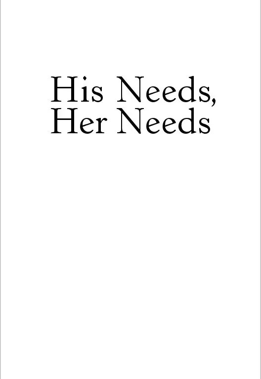 His Needs Her Needs ≡ Fill Out Printable PDF Forms Online