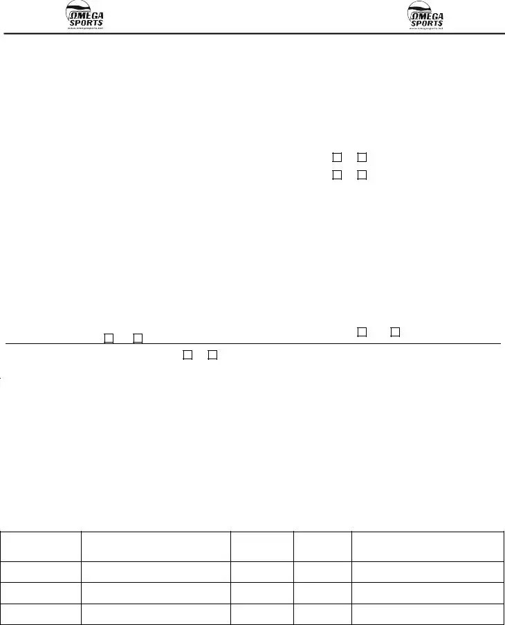 Omega Sports Job Application ≡ Fill Out Printable PDF Forms Online