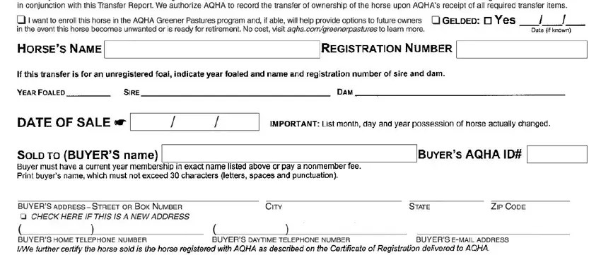 Aqha Transfer Form ≡ Fill Out Printable PDF Forms Online