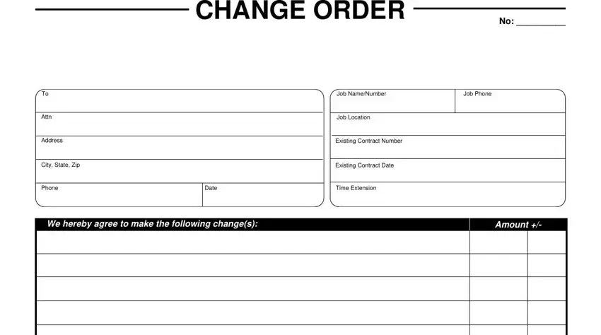 Bank Change Order Form ≡ Fill Out Printable PDF Forms Online