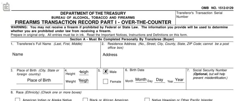 Form Atf F 4473 ≡ Fill Out Printable PDF Forms Online