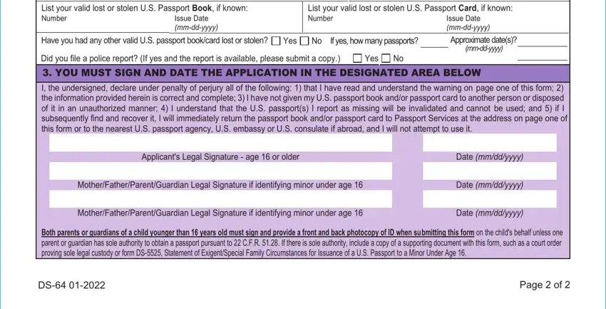 Form Ds 64 ≡ Fill Out Printable PDF Forms Online